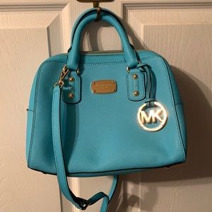 Blue Michael Kors bag